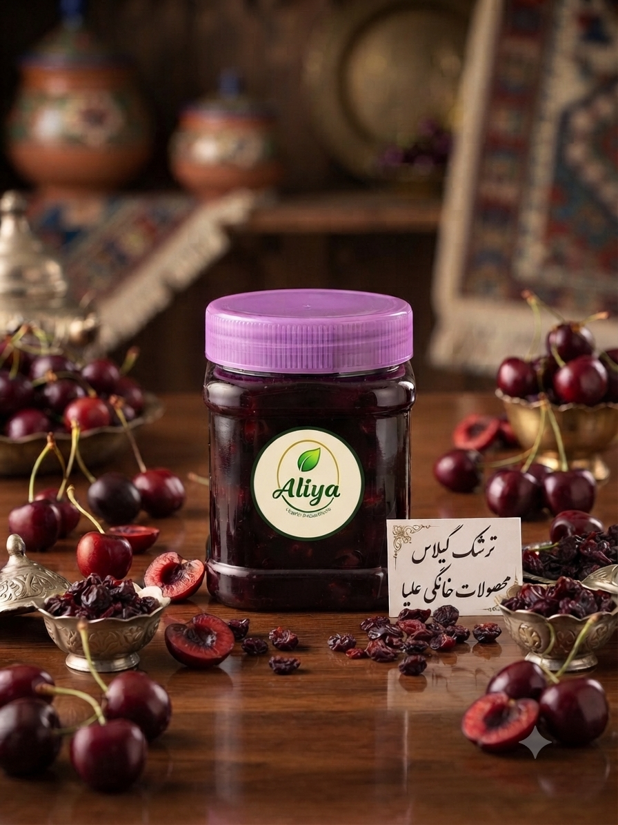 ترشک گیلاس خانگی 400 گرمی