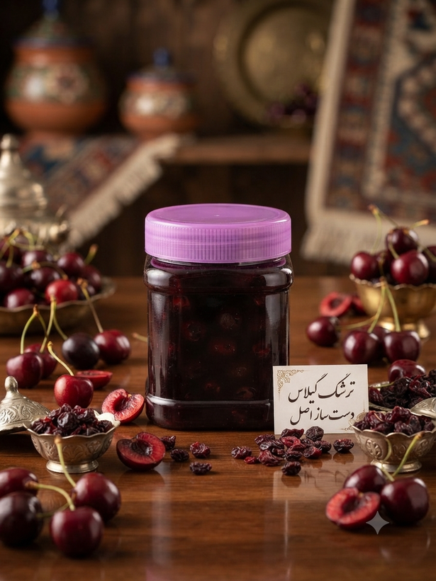 ترشک گیلاس خانگی 400 گرمی