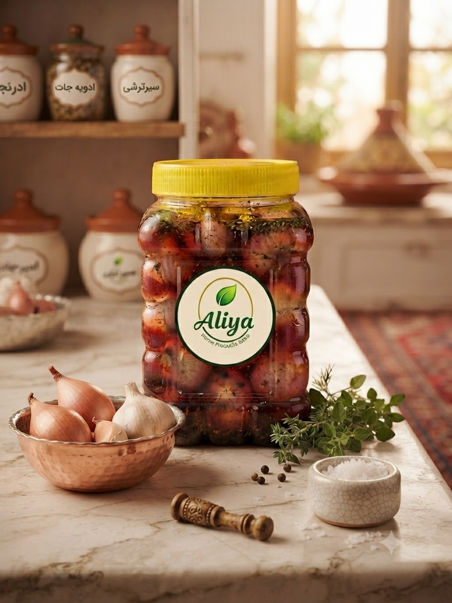 ترشی پیاز خانگی 1400 گرمی