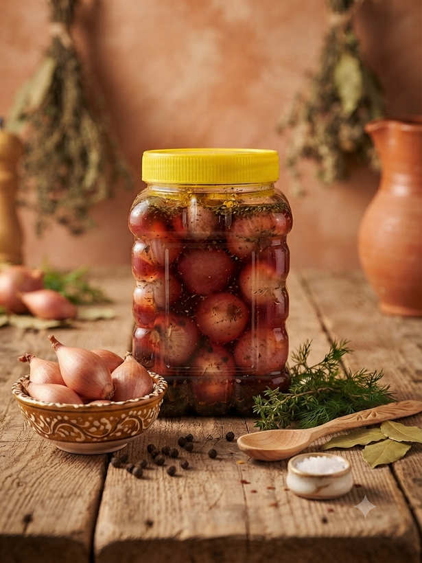 ترشی پیاز خانگی 1400 گرمی