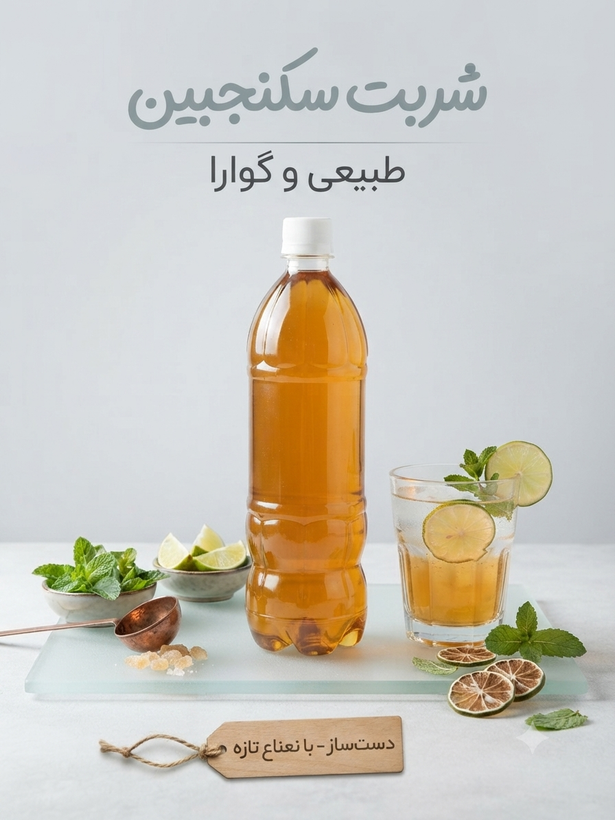 شربت سکنجبین 1 لیتری