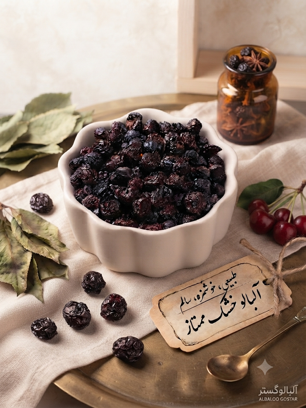 آلبالو خشک، ارگانیک و آفتاب خشک درجه یک ، محصول باغات میانه