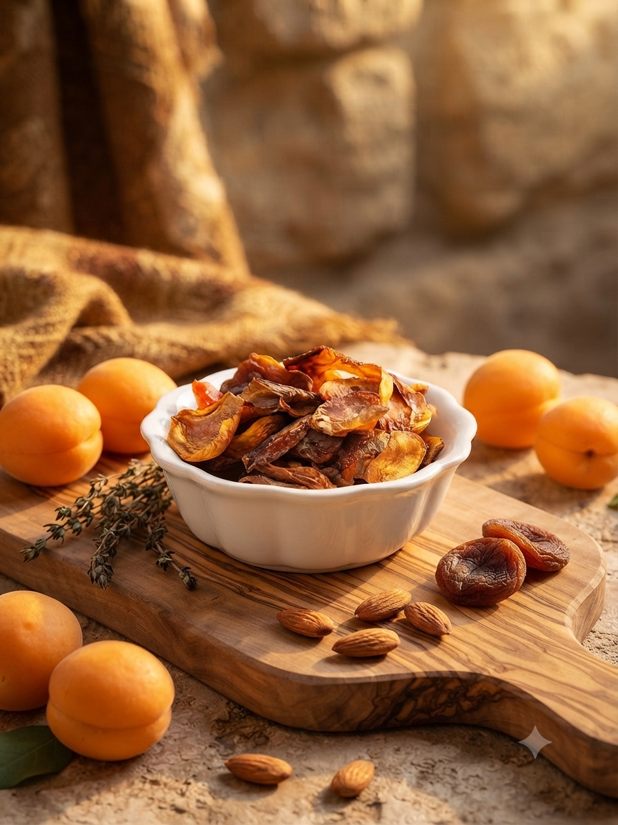 برگه زردآلو ارگانیک ، آفتاب خشک