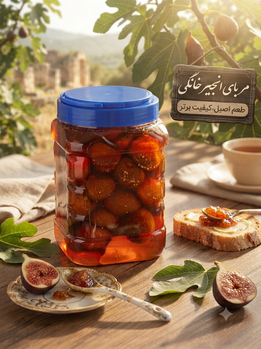 مربای انجیر خانگی 3000 گرمی