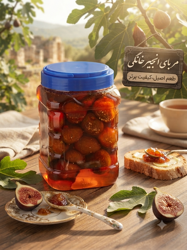 مربای انجیر خانگی 3000 گرمی