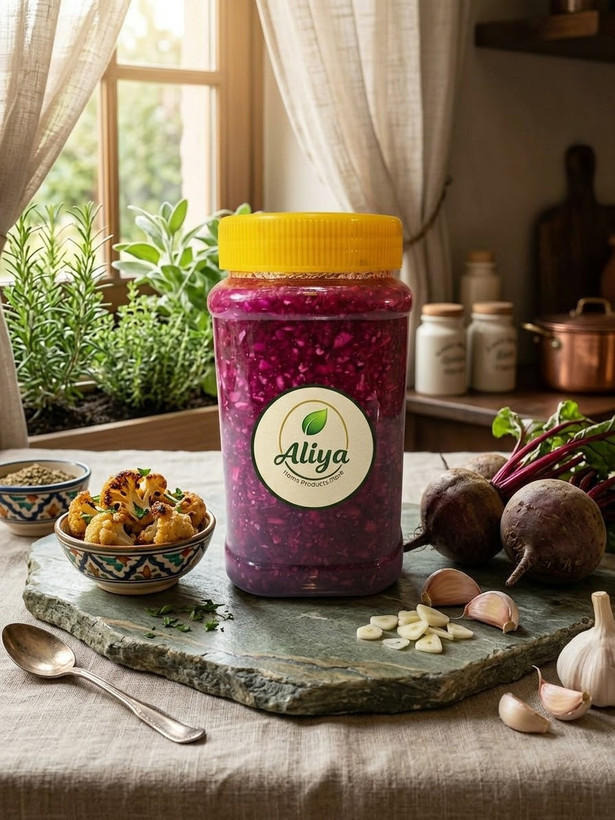ترشی لبو گل کلم خانگی 700گرمی