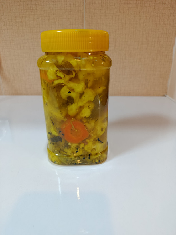 ترشی هفت بیجار خانگی 700گرمی