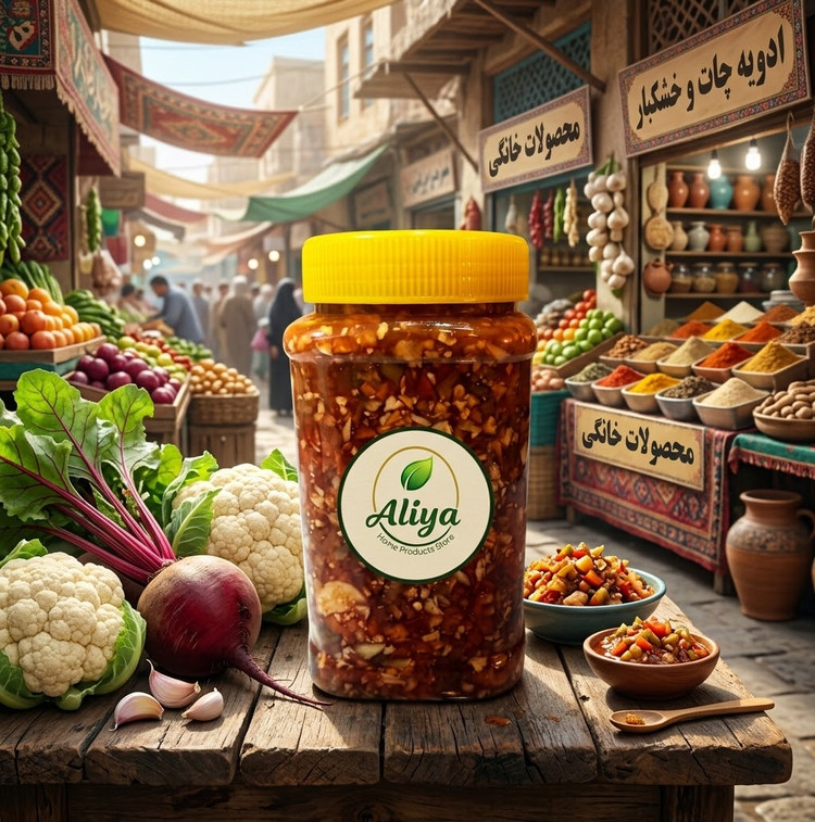 ترشی بندری خانگی 700گرمی